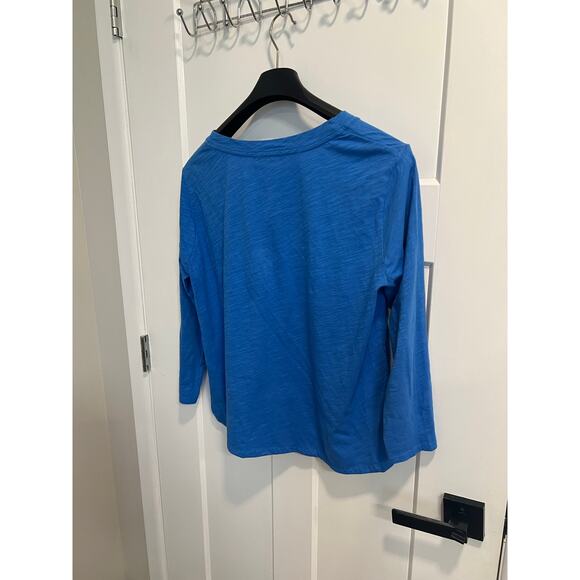 Fresh Produce 3/4 Sleeve Blue Starfish Cotton Blouse Beach Boho Womens Sz Medium - Picture 7 of 8